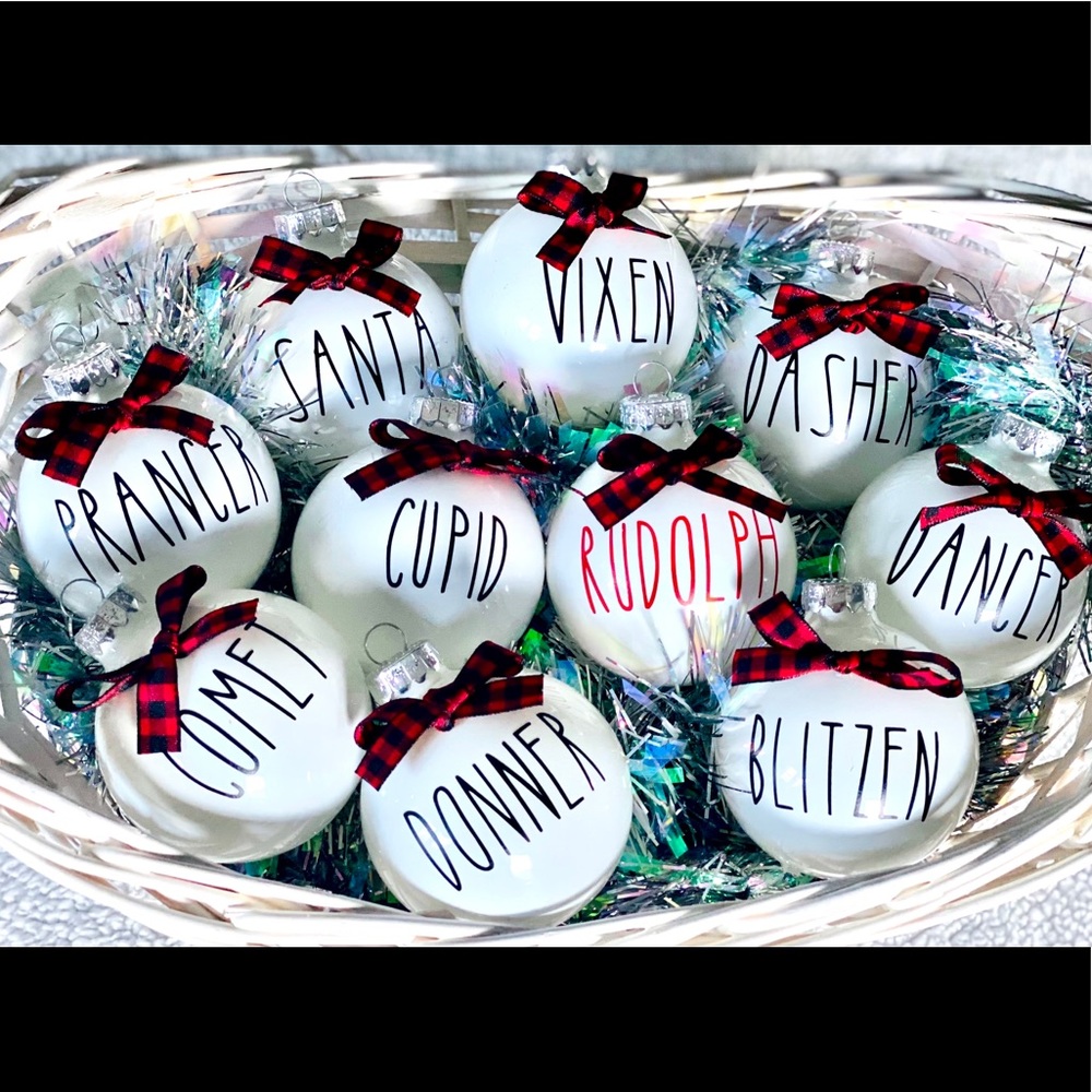 Santa Set Ornaments